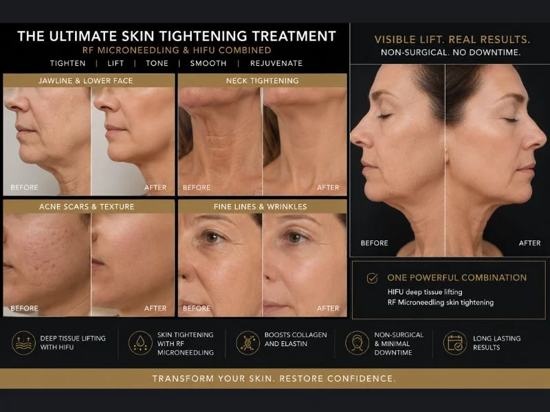 Results of combined treatment for the ultimate skin tightening treatment Barnet